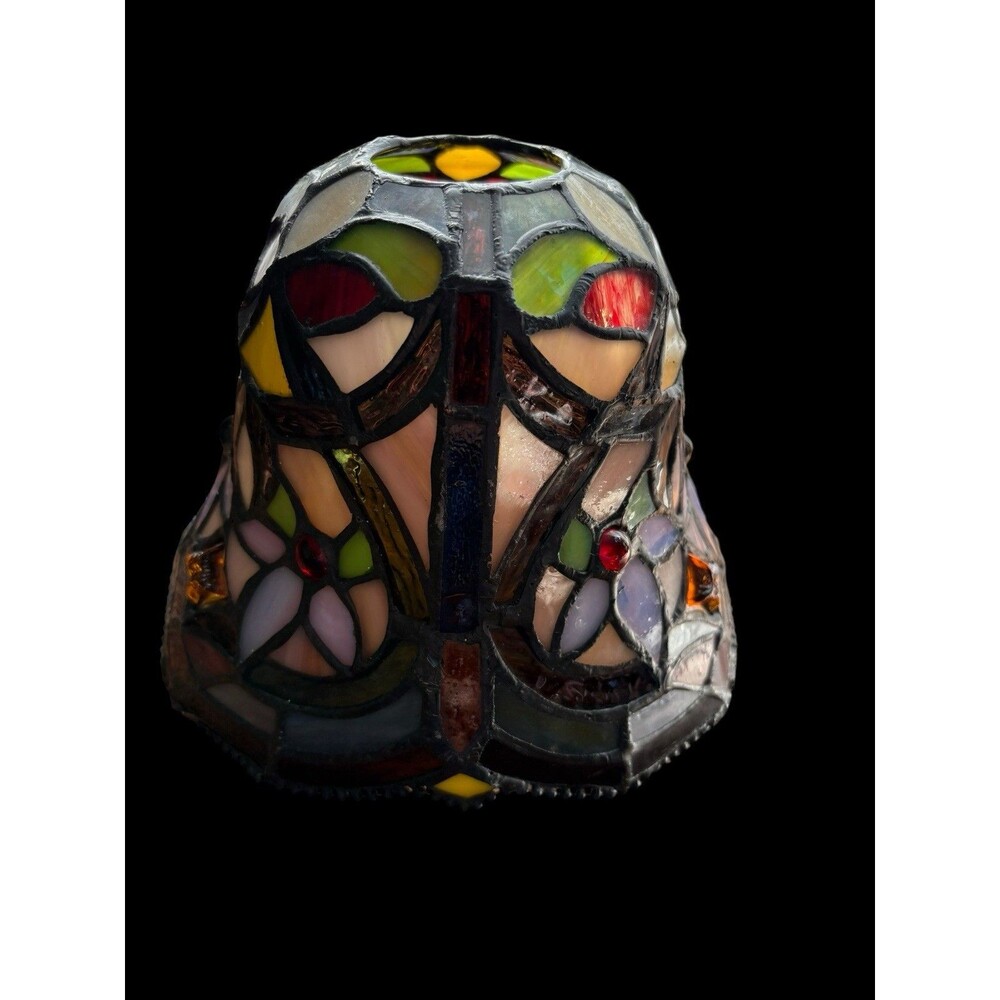 Beautiful Lamp Shade Of Stain glass Tiffany Style  7" Diameter Bottom - Picture 3 of 7